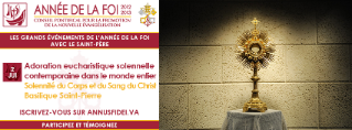 Adoration eucharistique solennelle contemporaine dans le monde entier  Solennité du Corps et du Sang du Christ